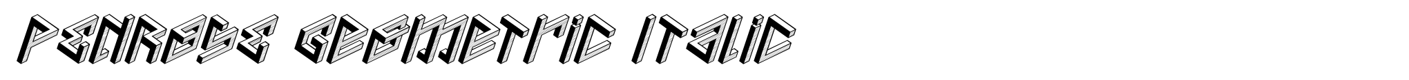 PENROSE Geometric Italic image